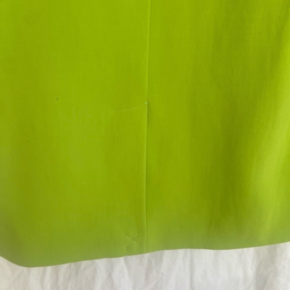 Zara Blogger Lime Straight Cut Oversized Blazer Jacket Size XS - Picture 11 of 13